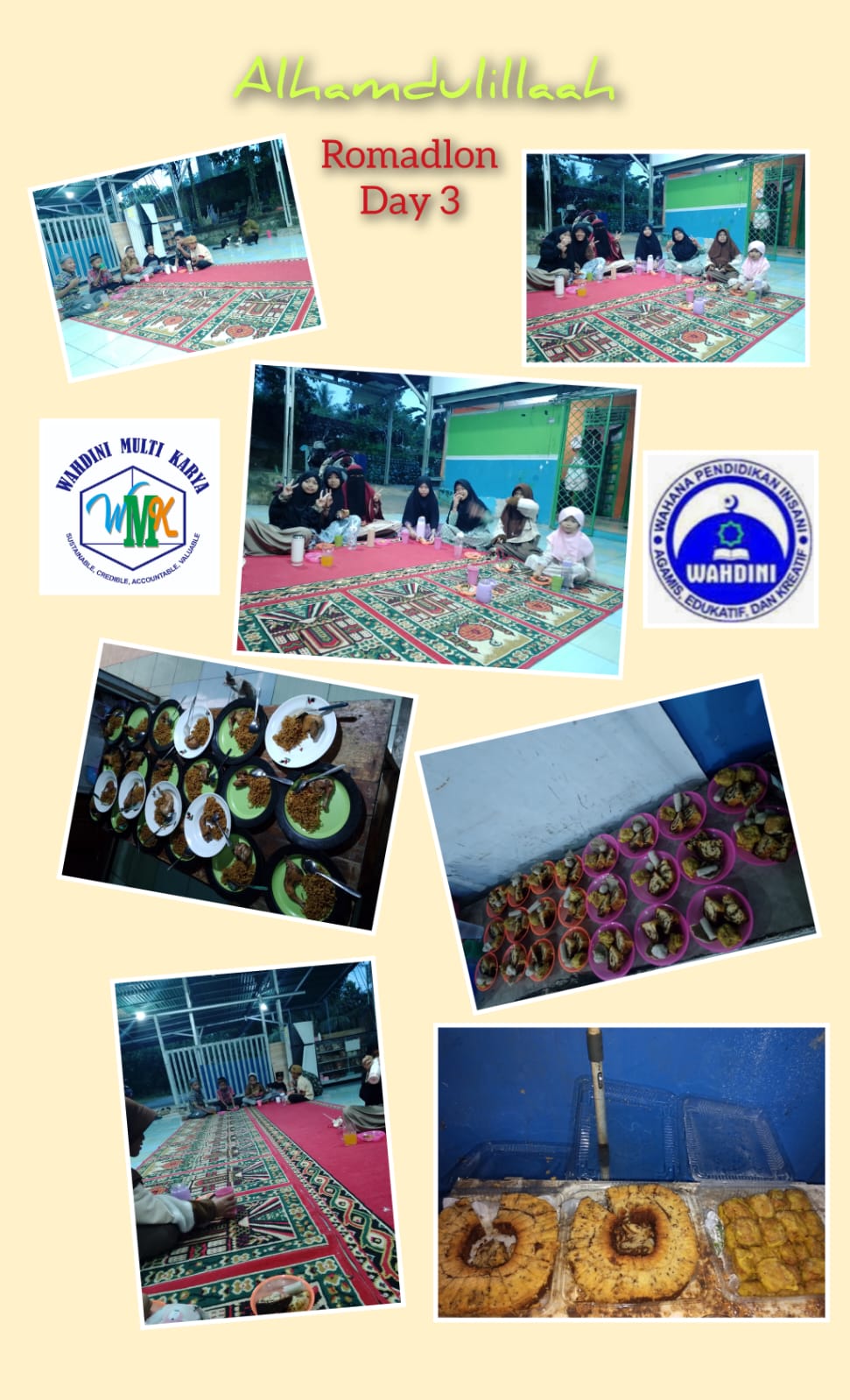 KEGIATAN BERBUKA PUASA DI YAYASAN WAHDINI